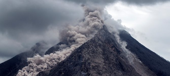 Most Active Volcano Erupts In Indonesia